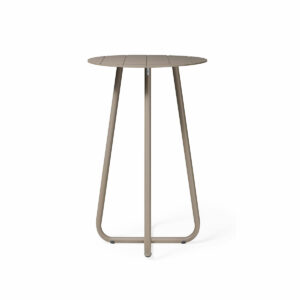 Mesa Bistrô Jumbo - Elegância e Durabilidade com Estrutura de Alumínio, Corda Náutica e Detalhe em Madeira Cumarú nos Braços